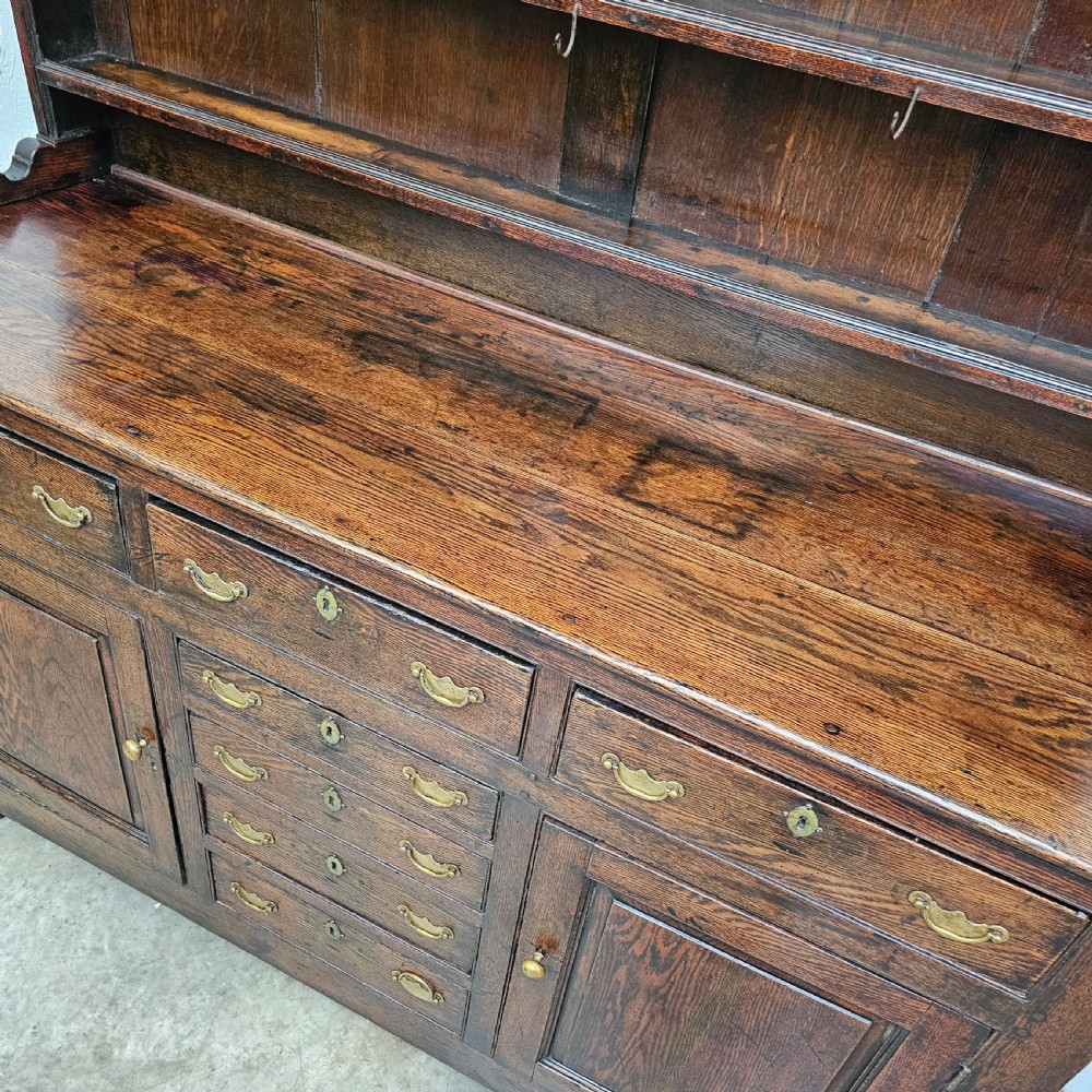 English Oak Dresser With Original Cup Hooks View III
