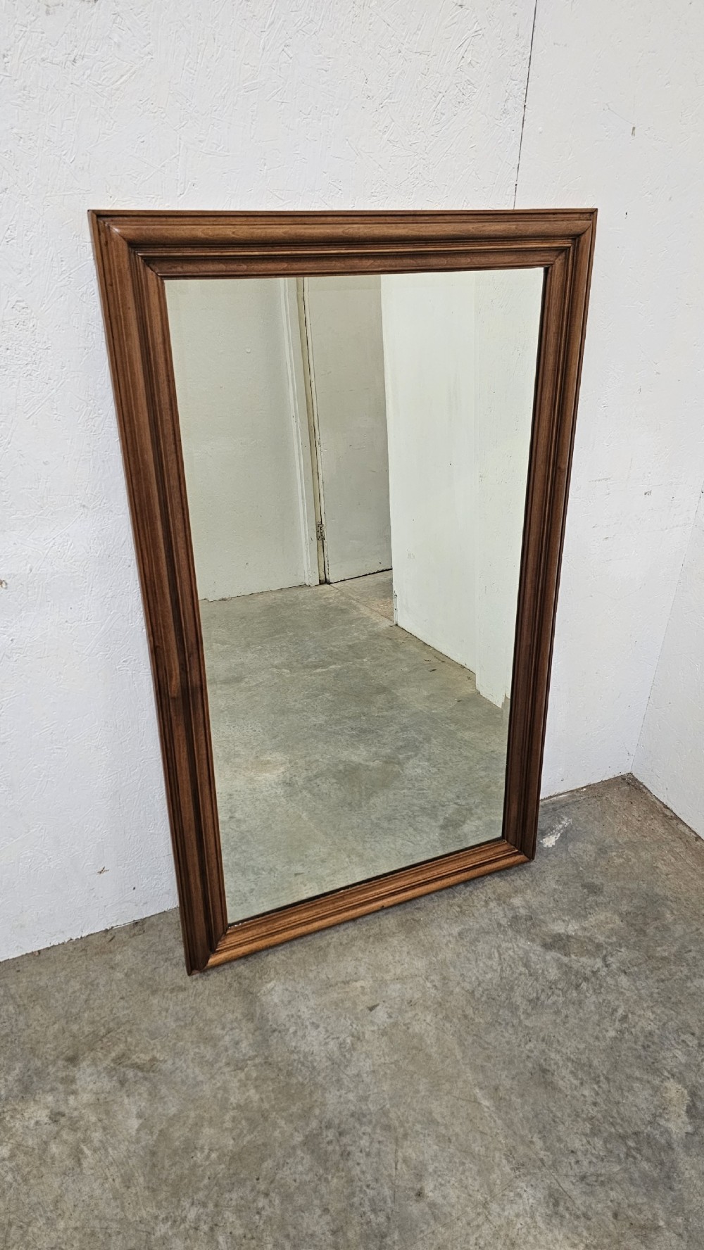 French Walnut Bistro Mirror (Bevelled)
