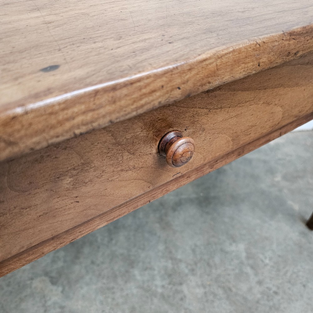 French Cherry Serving Table With Drawer View IV