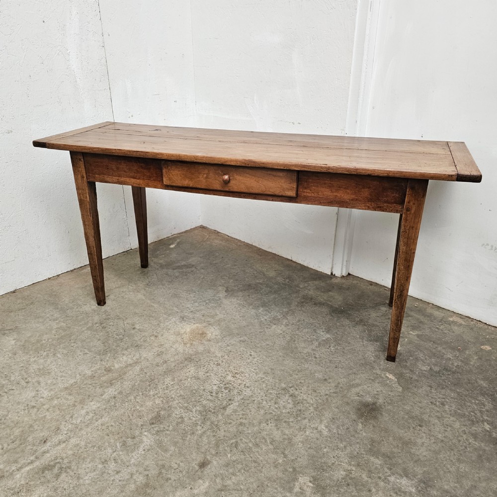 French Cherry Serving Table With Drawer View VIII