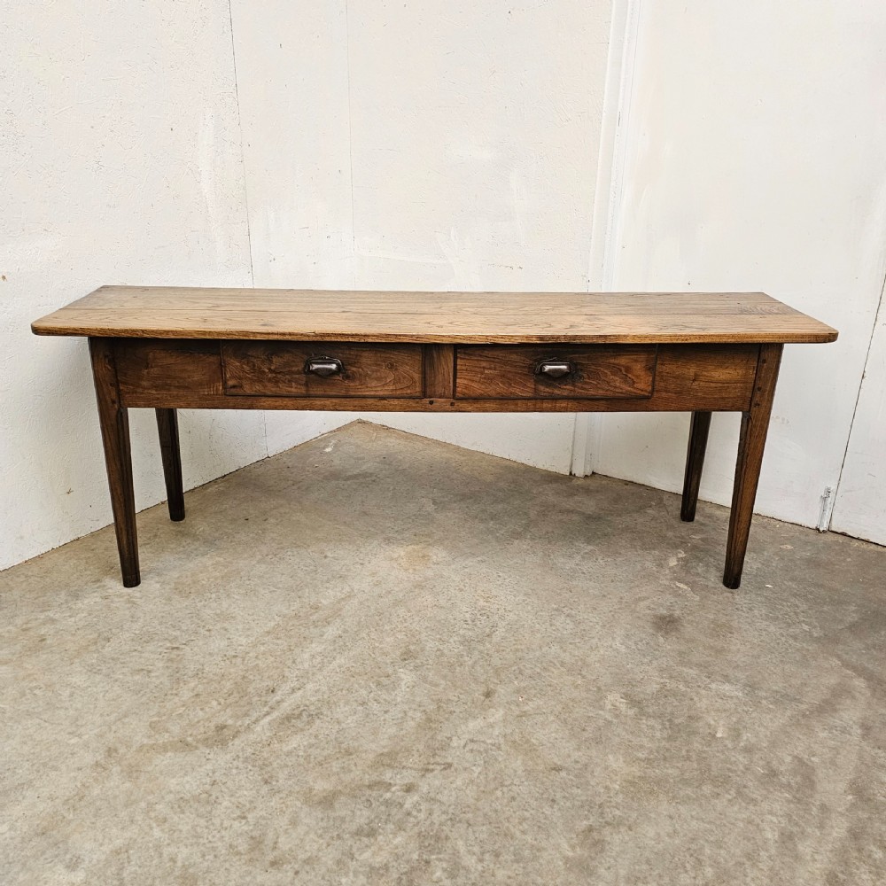 French Chestnut Two Drawer Serving Table