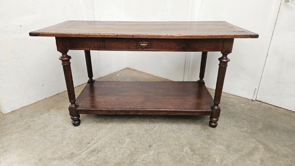 French Two-Tier Tailors Shop Worktable
