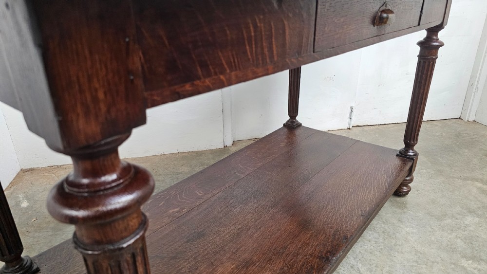 French Two-Tier Tailors Shop Worktable View III