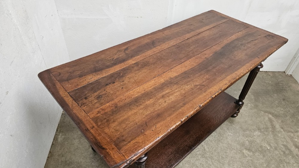 French Two-Tier Tailors Shop Worktable View IV