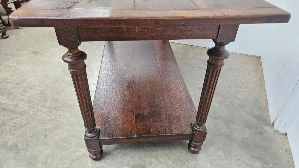 French Two-Tier Tailors Shop Worktable View VII