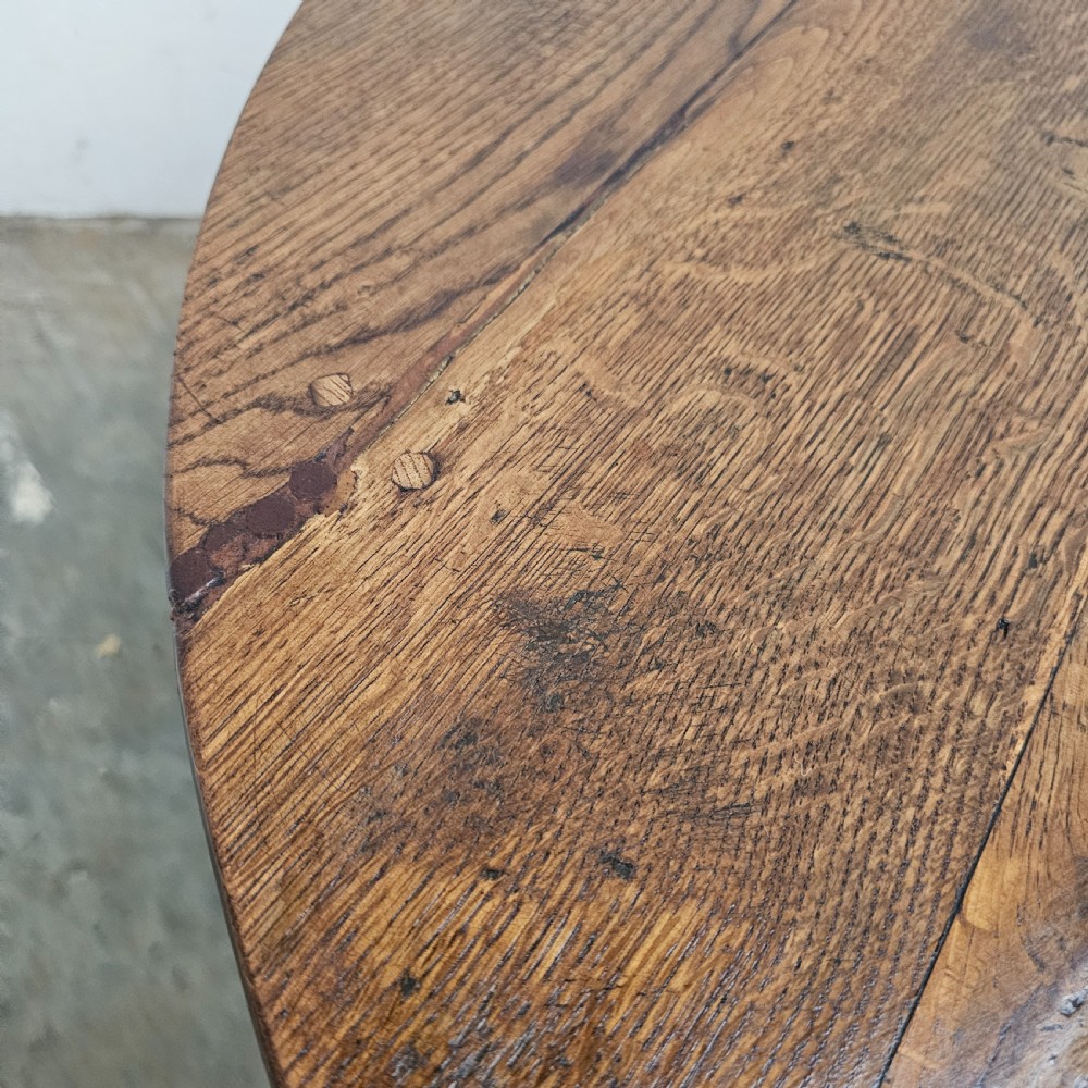 19th Century French Oak Low Table With Drawer View VI