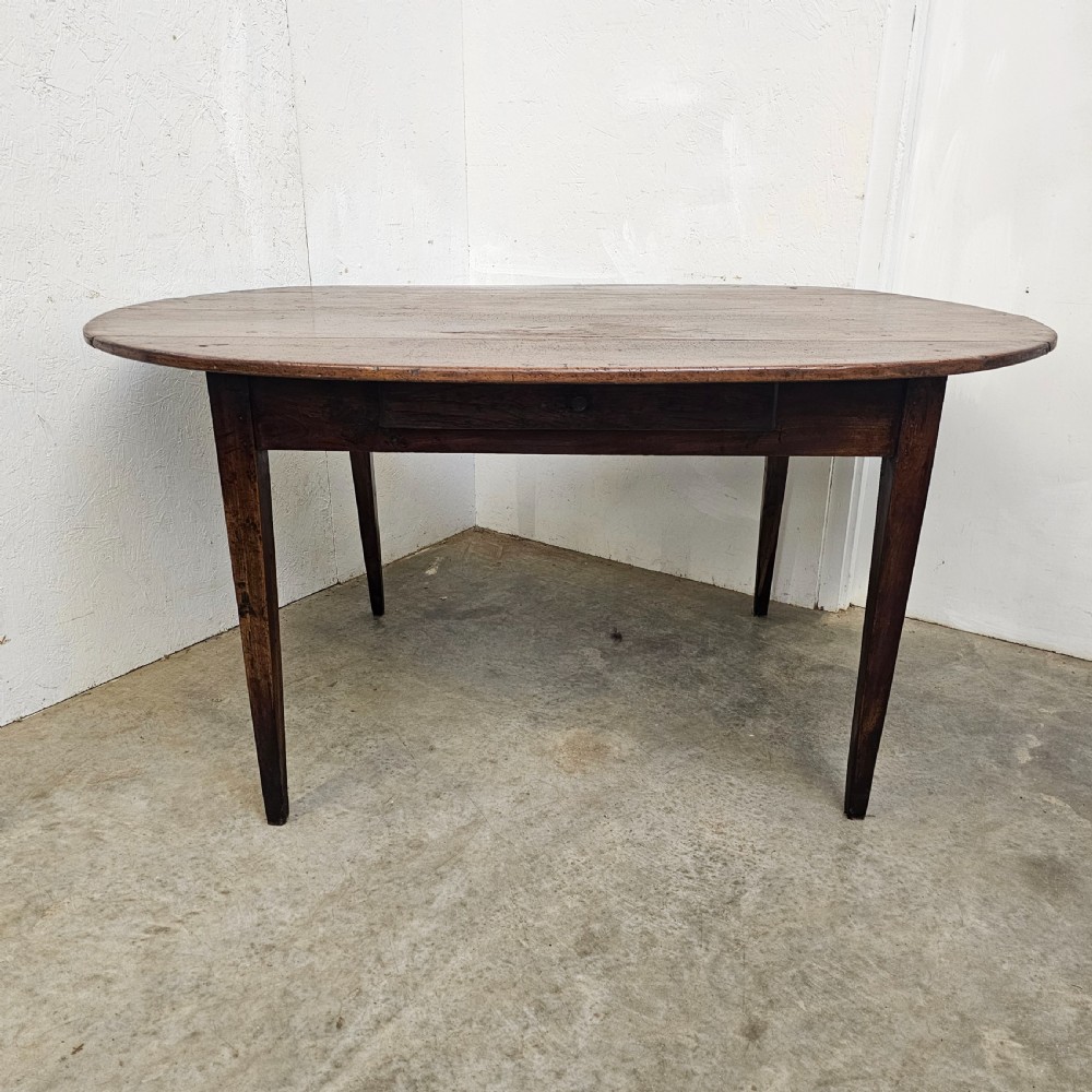 French Pearwood Oval Farmhouse Table