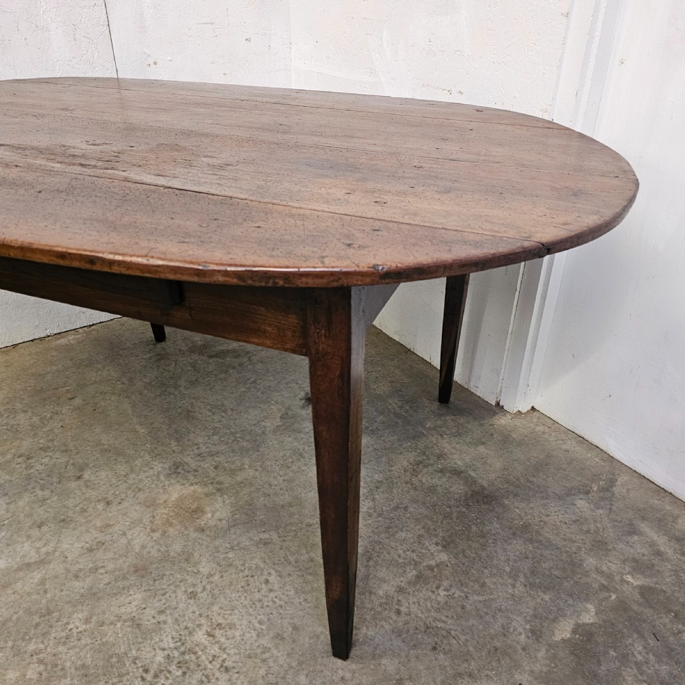 French Pearwood Oval Farmhouse Table View IV