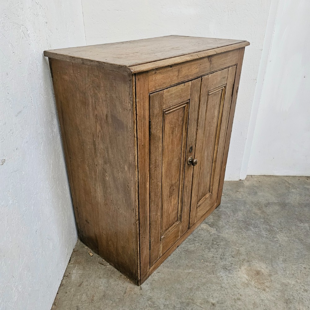 English Two Door Pine Pantry Cupboard View III