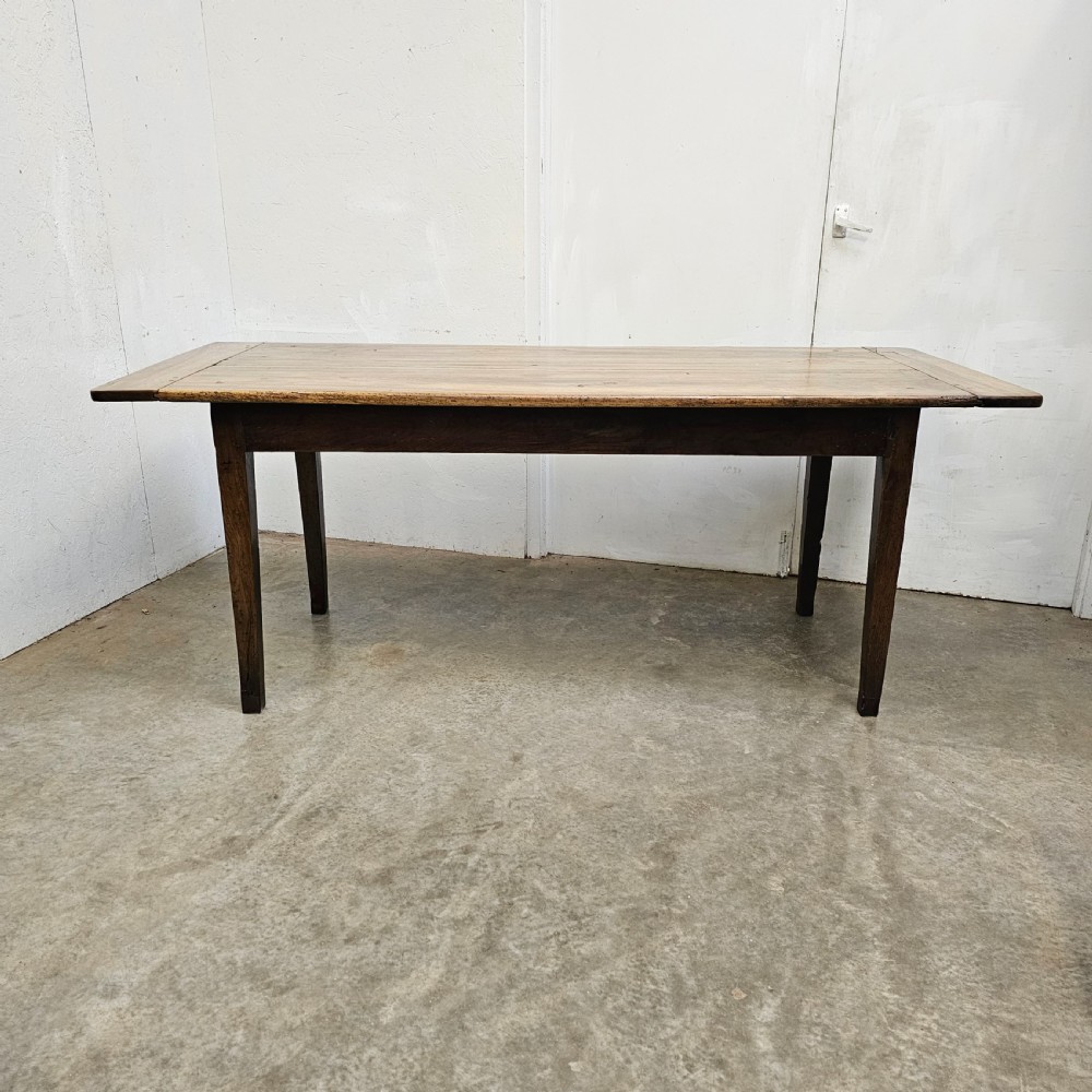 French C19th Faded Walnut Farmhouse Table