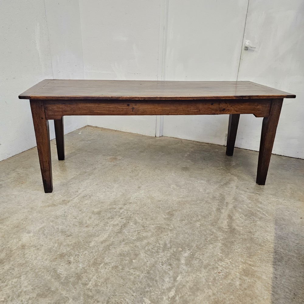 French 19th Century Walnut Farm Table