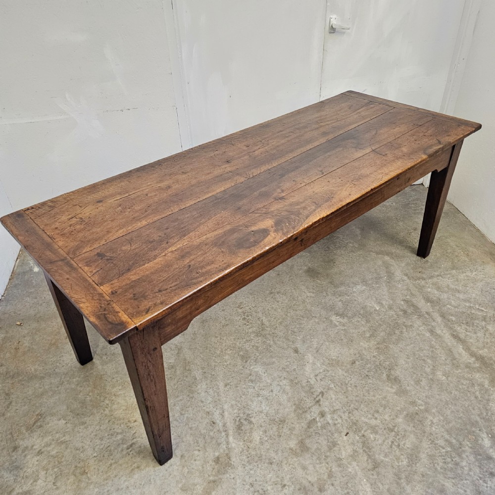 French 19th Century Walnut Farm Table View III