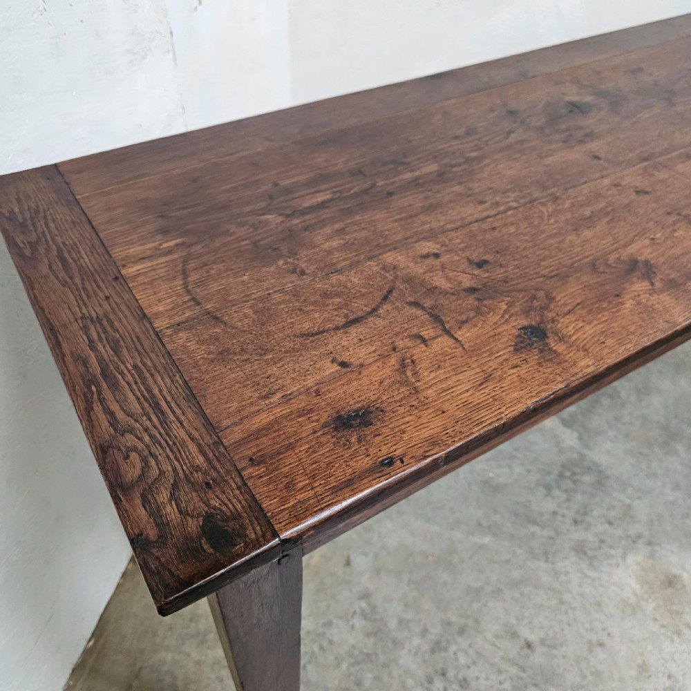 French Oak Console With Drawer View IV