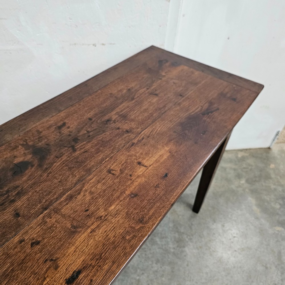 French Oak Console With Drawer View V