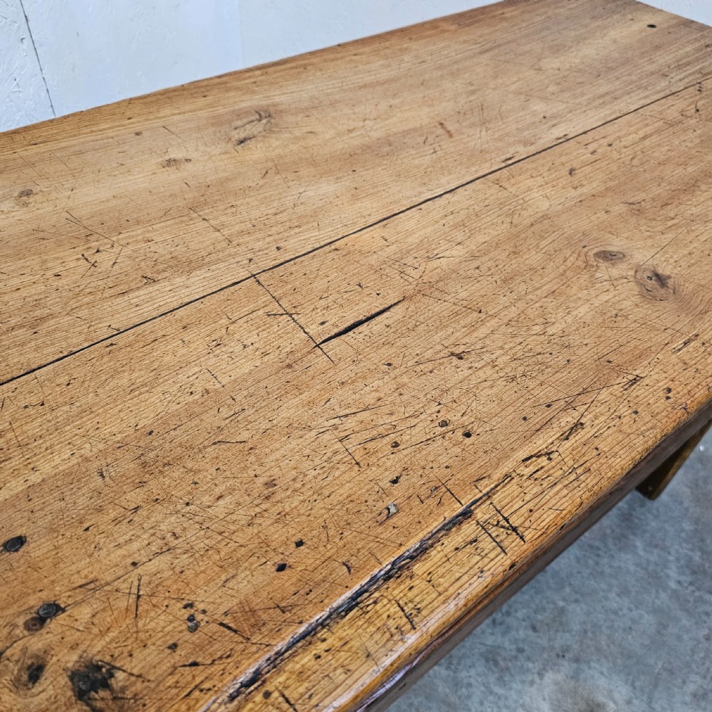 Srubbed-Top French Pine Pantry Table View IV
