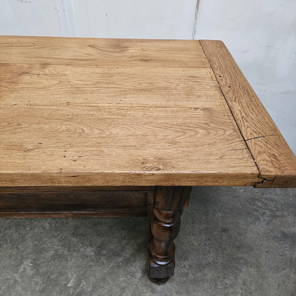 Substantial French Oak Farmhouse Table View III