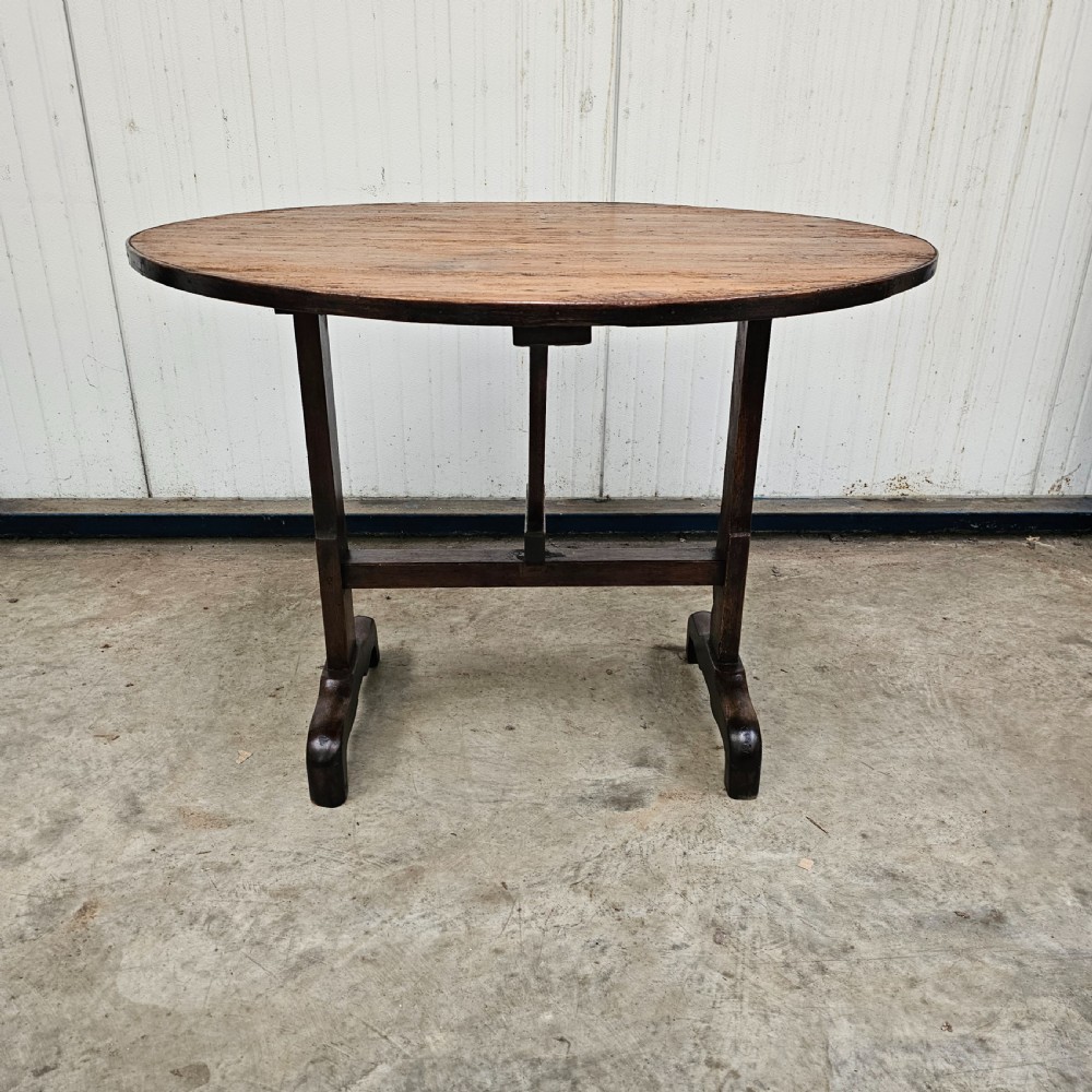 French Pine & Oak Folding Vineyard Table View III