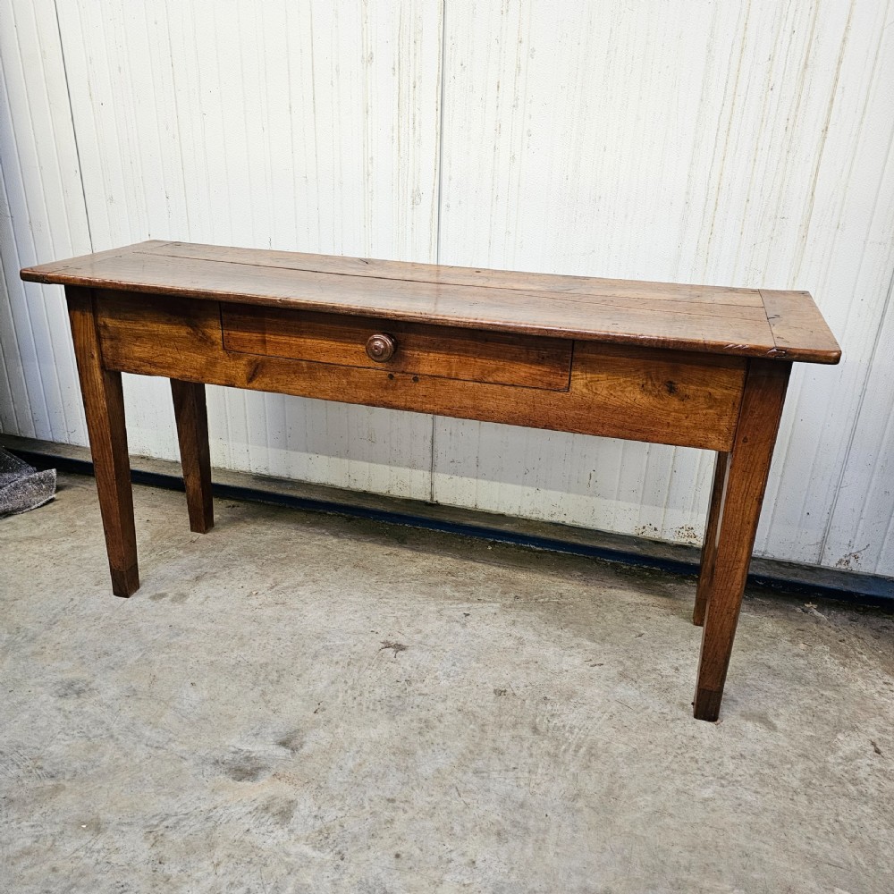 French Wild Cherry Console With Drawer
