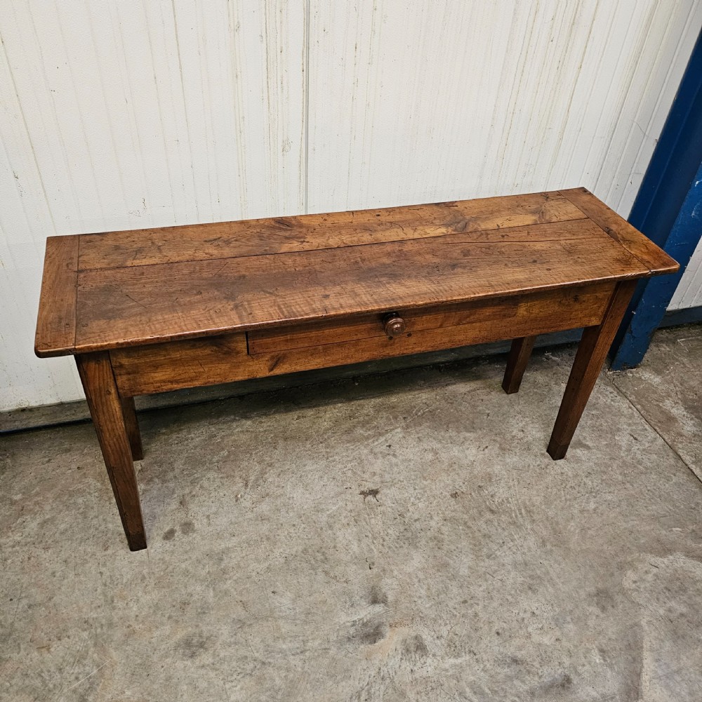French Wild Cherry Console With Drawer View II