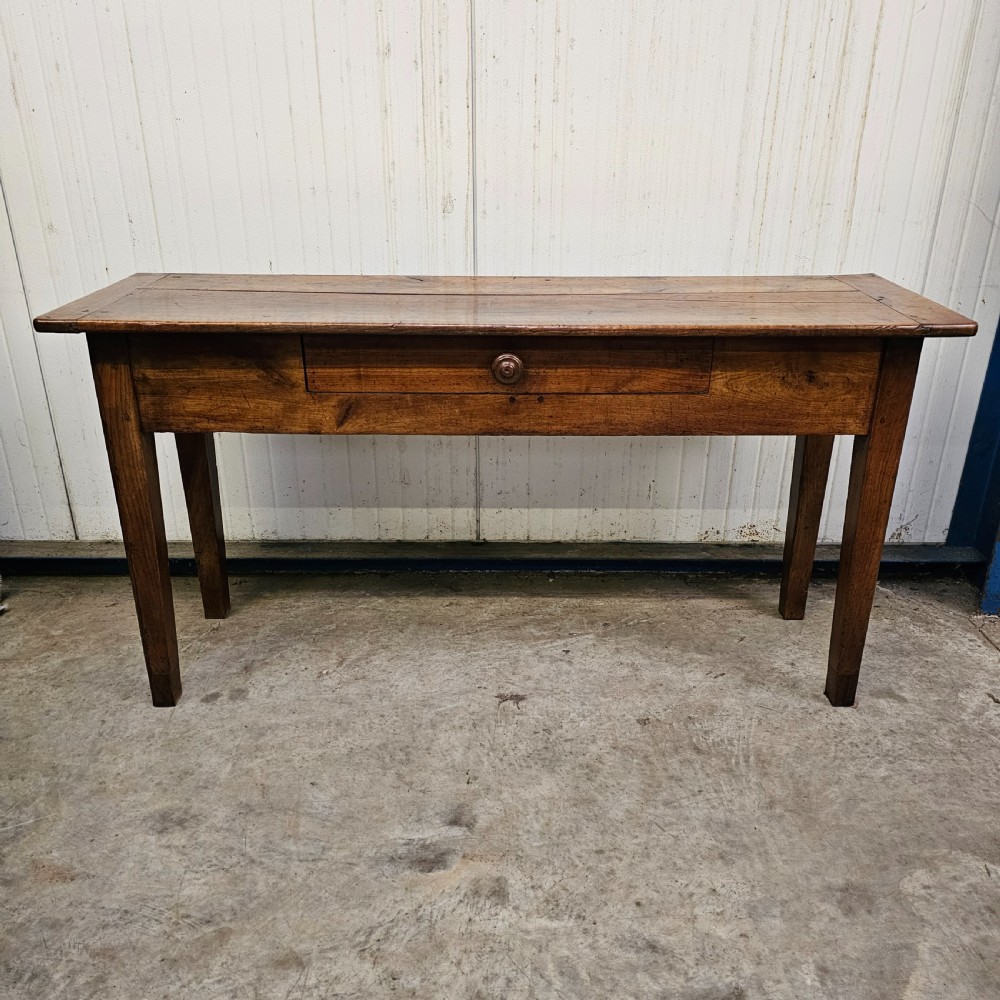 French Wild Cherry Console With Drawer View III