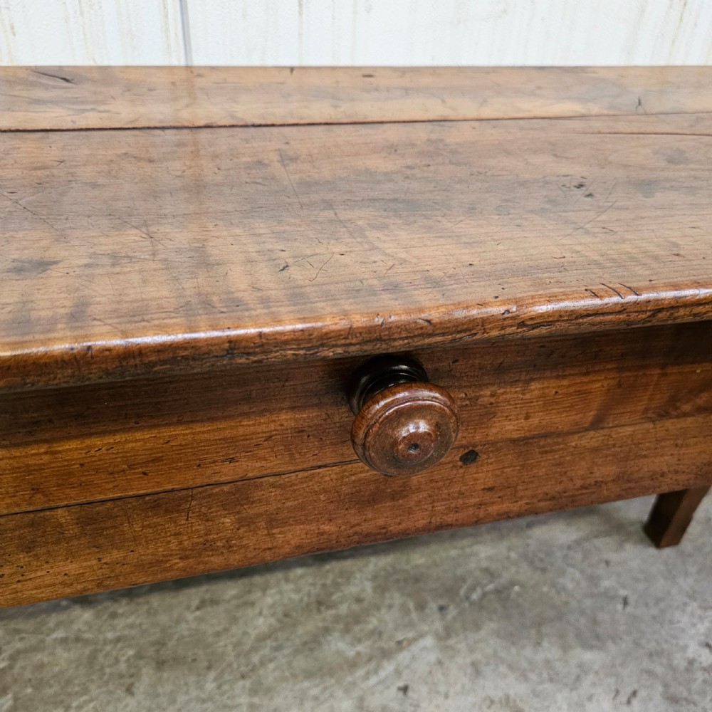French Wild Cherry Console With Drawer View VI