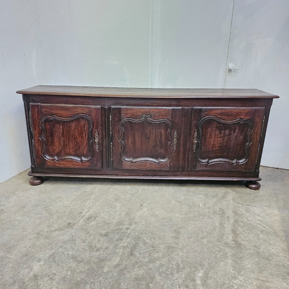 French Oak Three Door Enfilade