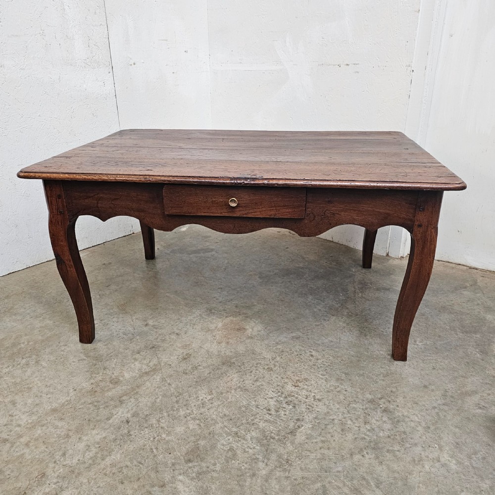 French Oak Cabriole Leg Low Table