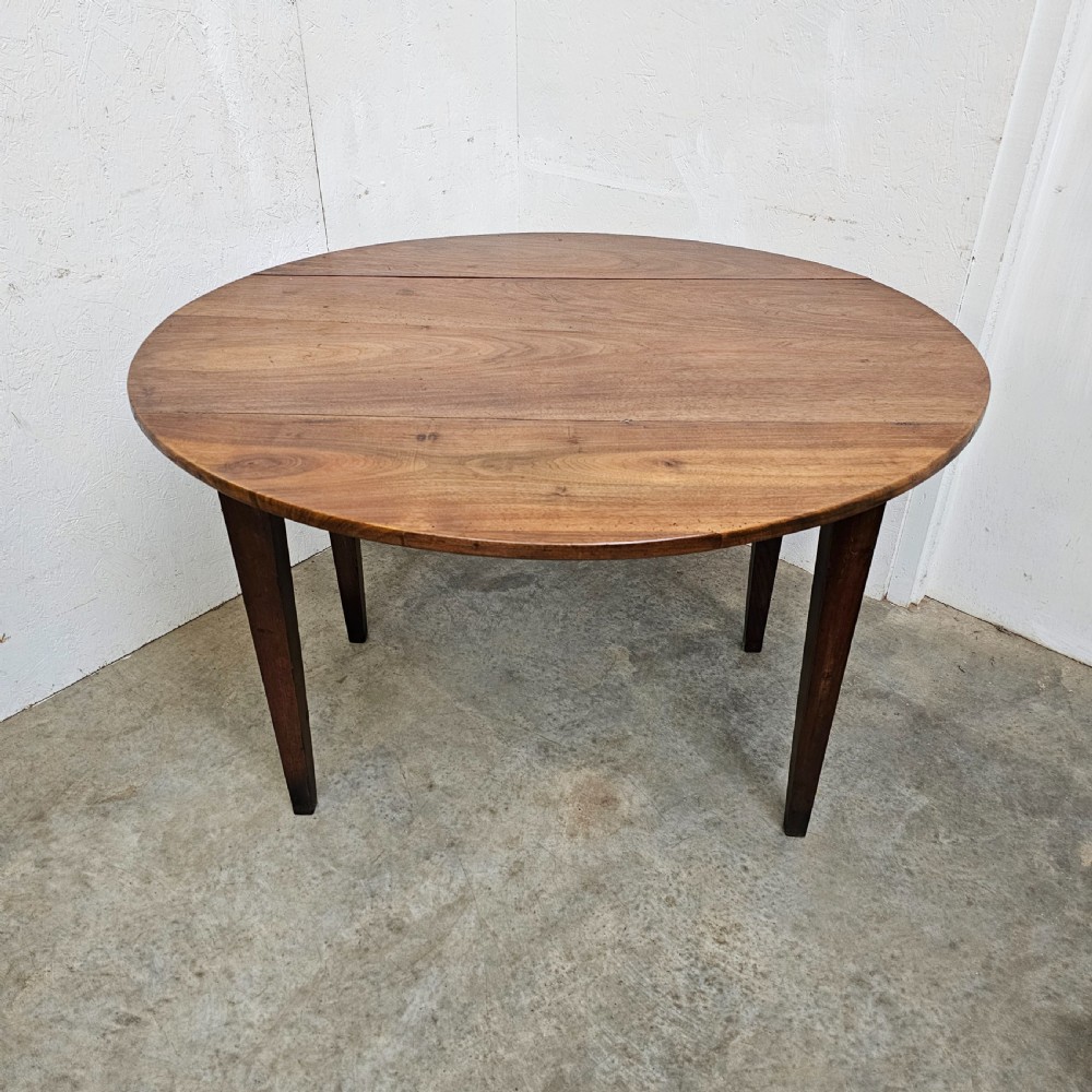 French Walnut Drop-Leaf Table View III