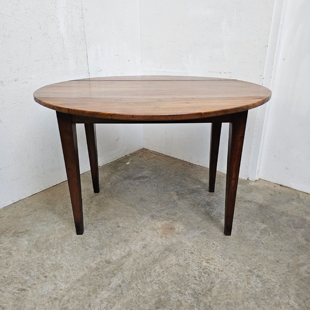 French Walnut Drop-Leaf Table View IV