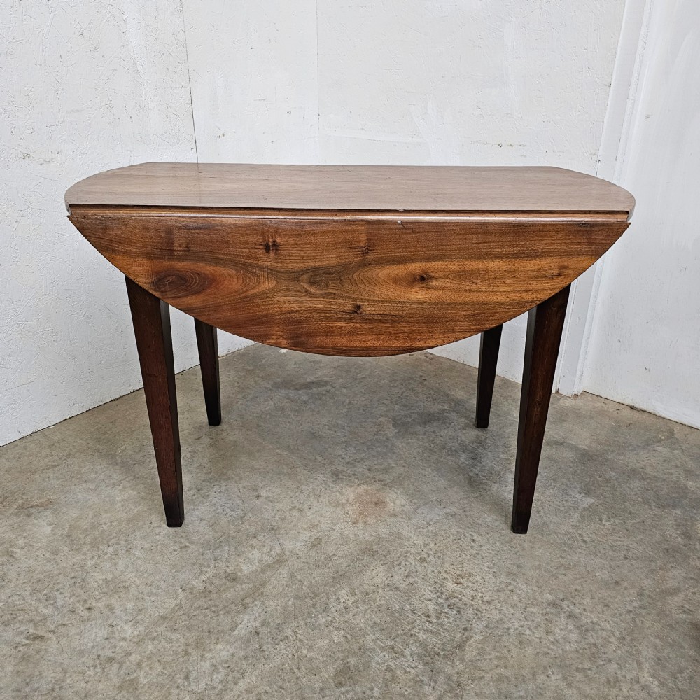 French Walnut Drop-Leaf Table