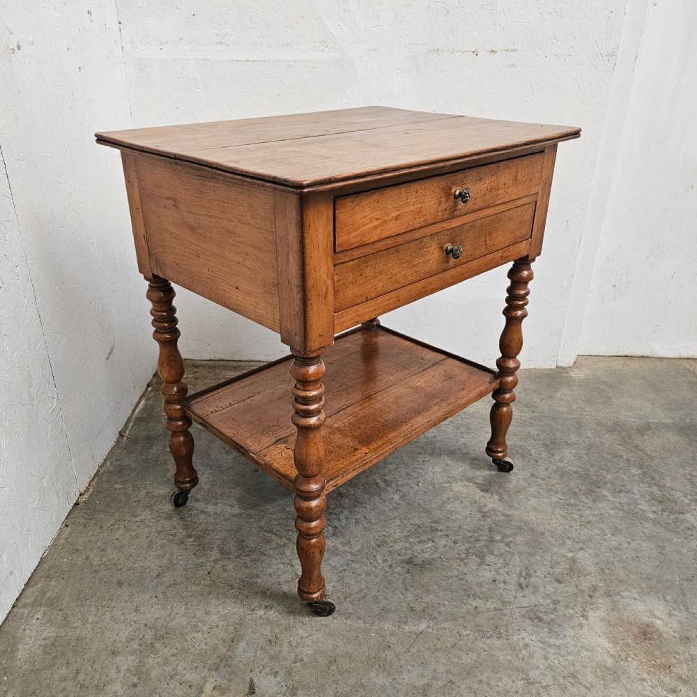 French Cherry Lamp Or Bedside Table View IV