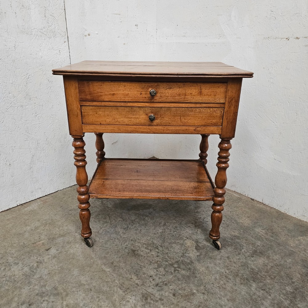 French Cherry Lamp Or Bedside Table