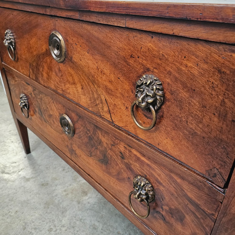 French Walnut Two Drawer Commode (Directoire) View IV