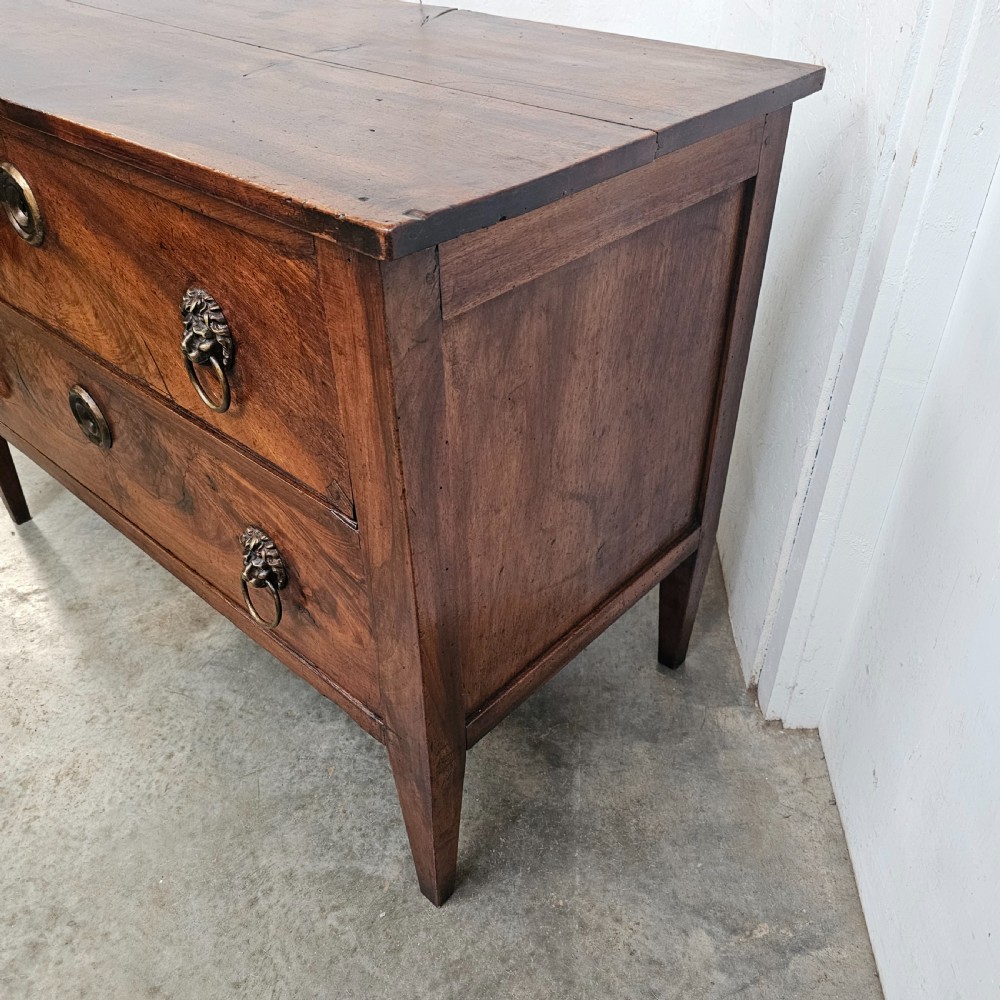 French Walnut Two Drawer Commode (Directoire) View II