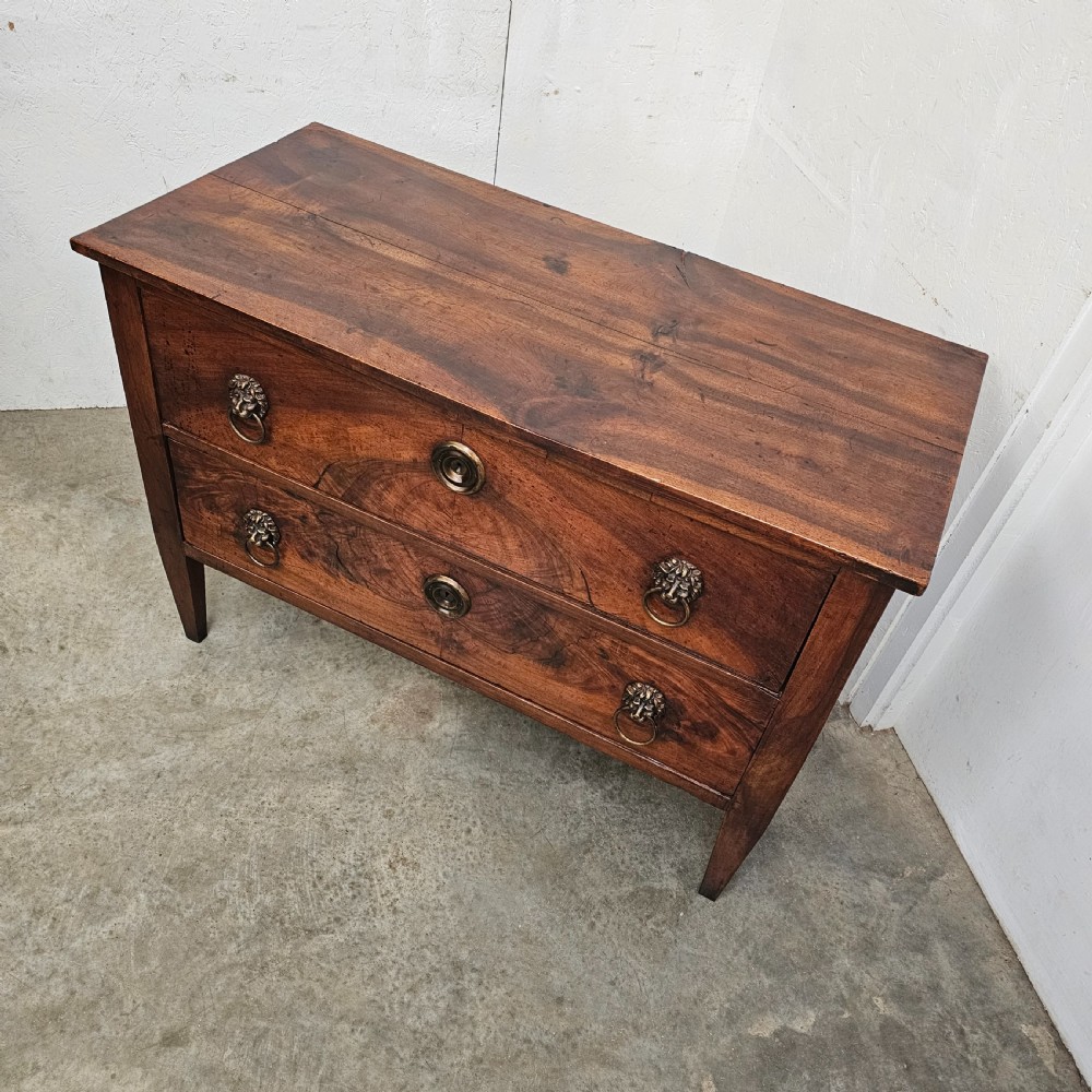French Walnut Two Drawer Commode (Directoire) View III