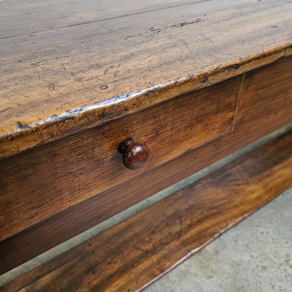 French Walnut Potboard Serving Table View II