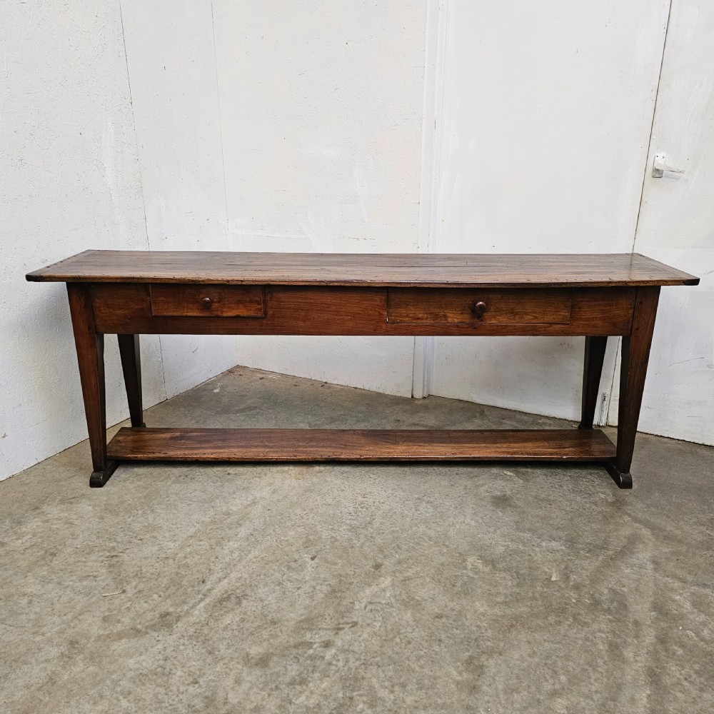 French Walnut Potboard Serving Table View VI