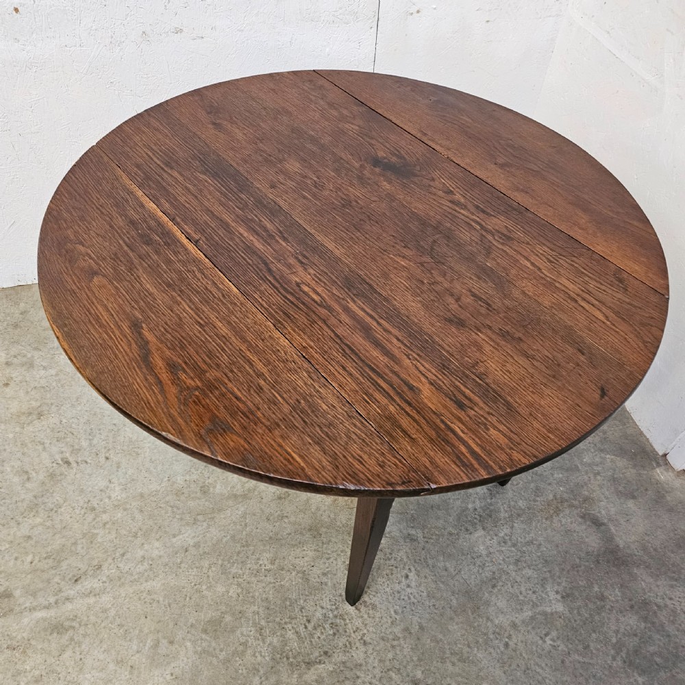 French Oak Dropleaf Table View II