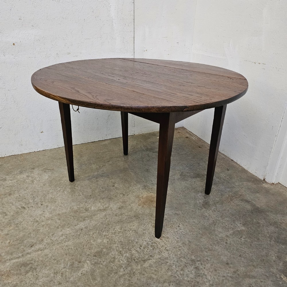 French Oak Dropleaf Table View III