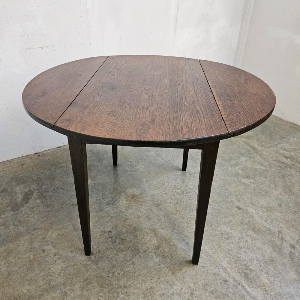 French Oak Dropleaf Table View IV