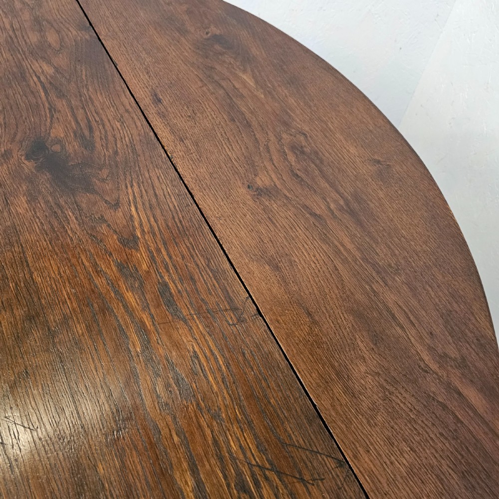 French Oak Dropleaf Table View V