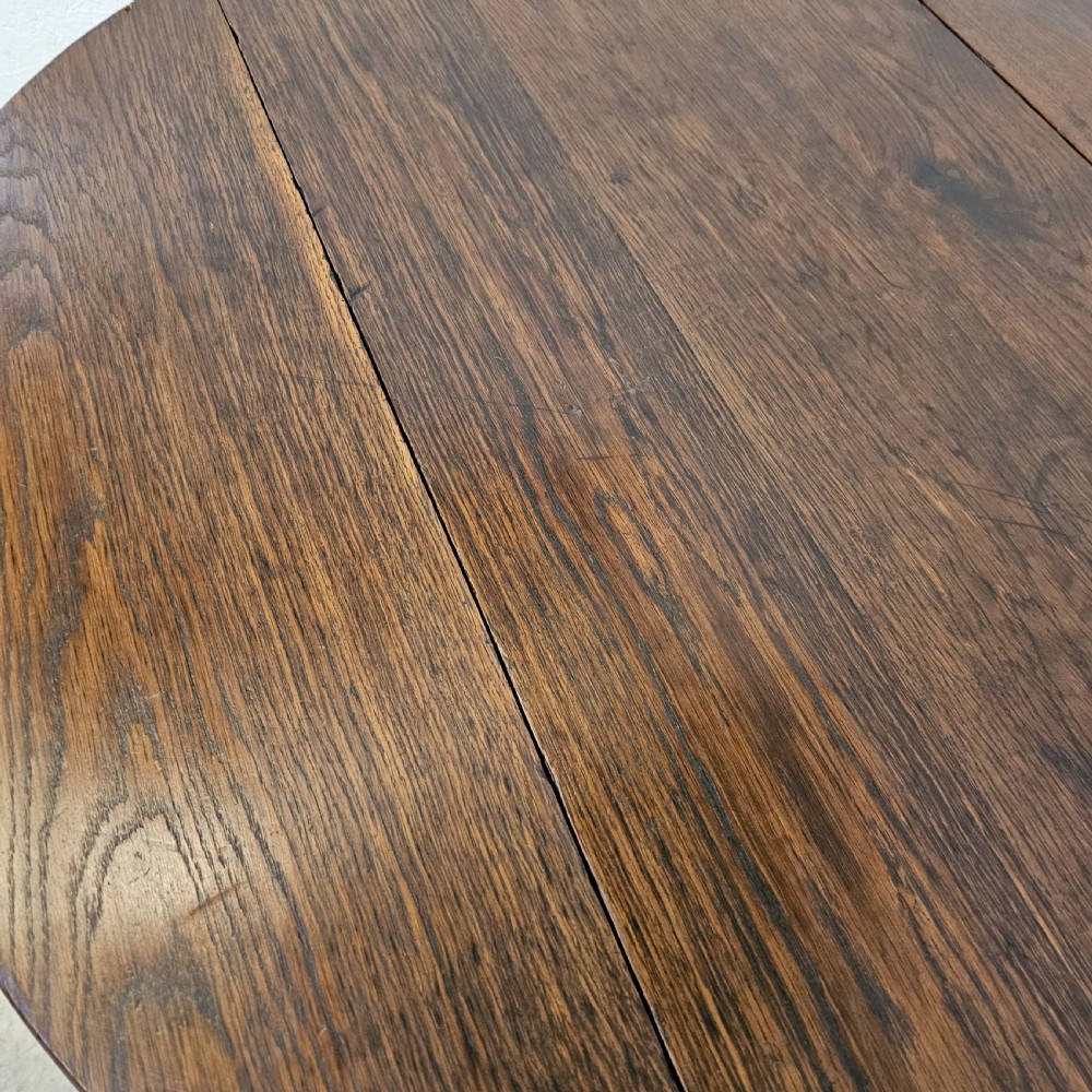 French Oak Dropleaf Table View VI