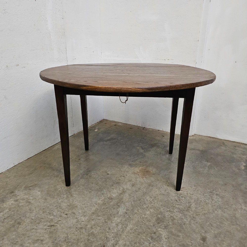French Oak Dropleaf Table View VII