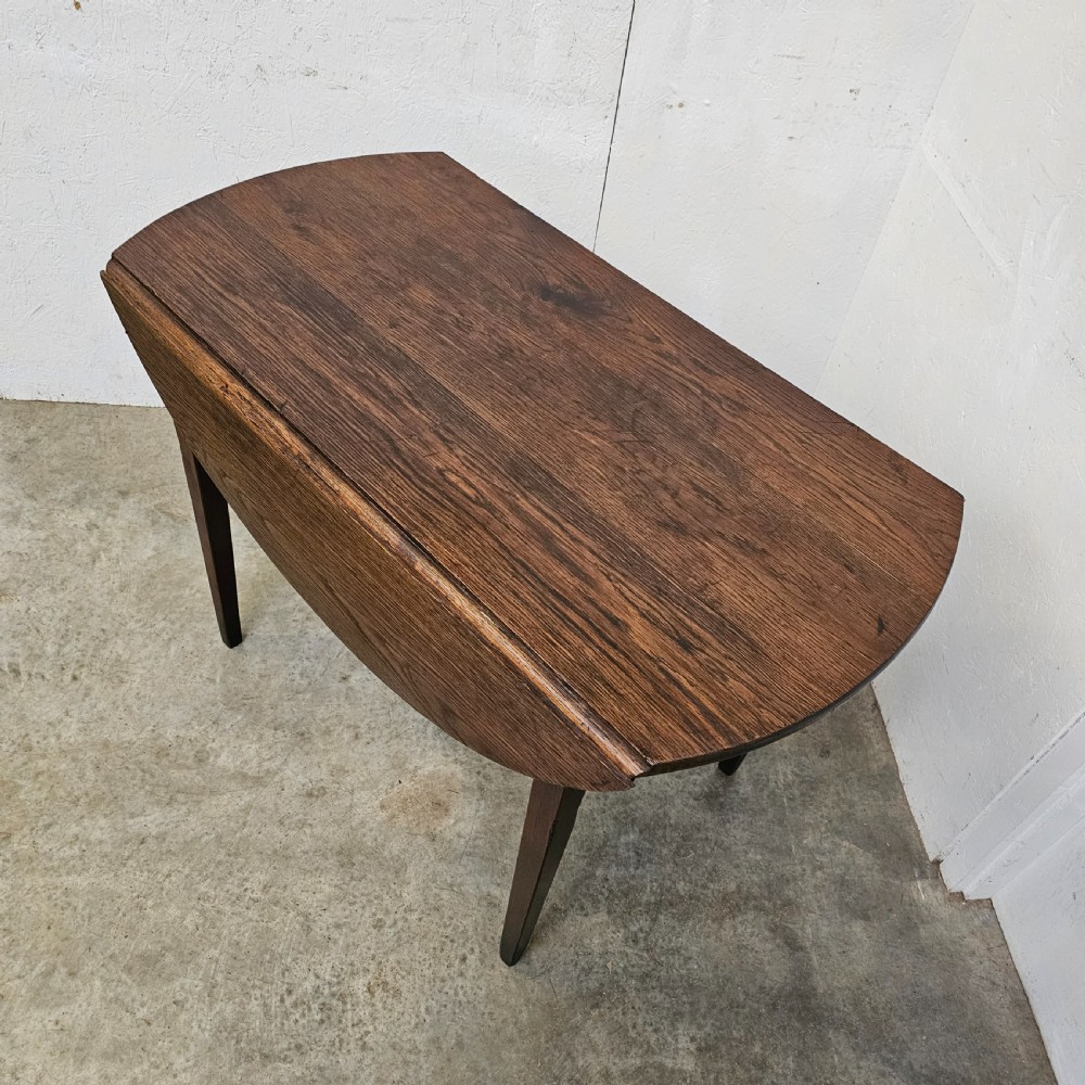 French Oak Dropleaf Table View VIII