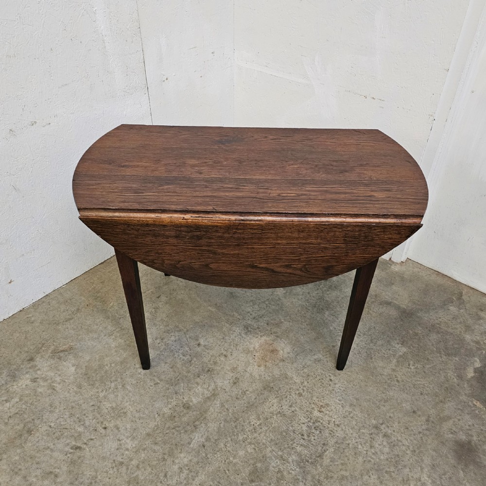 French Oak Dropleaf Table View IX
