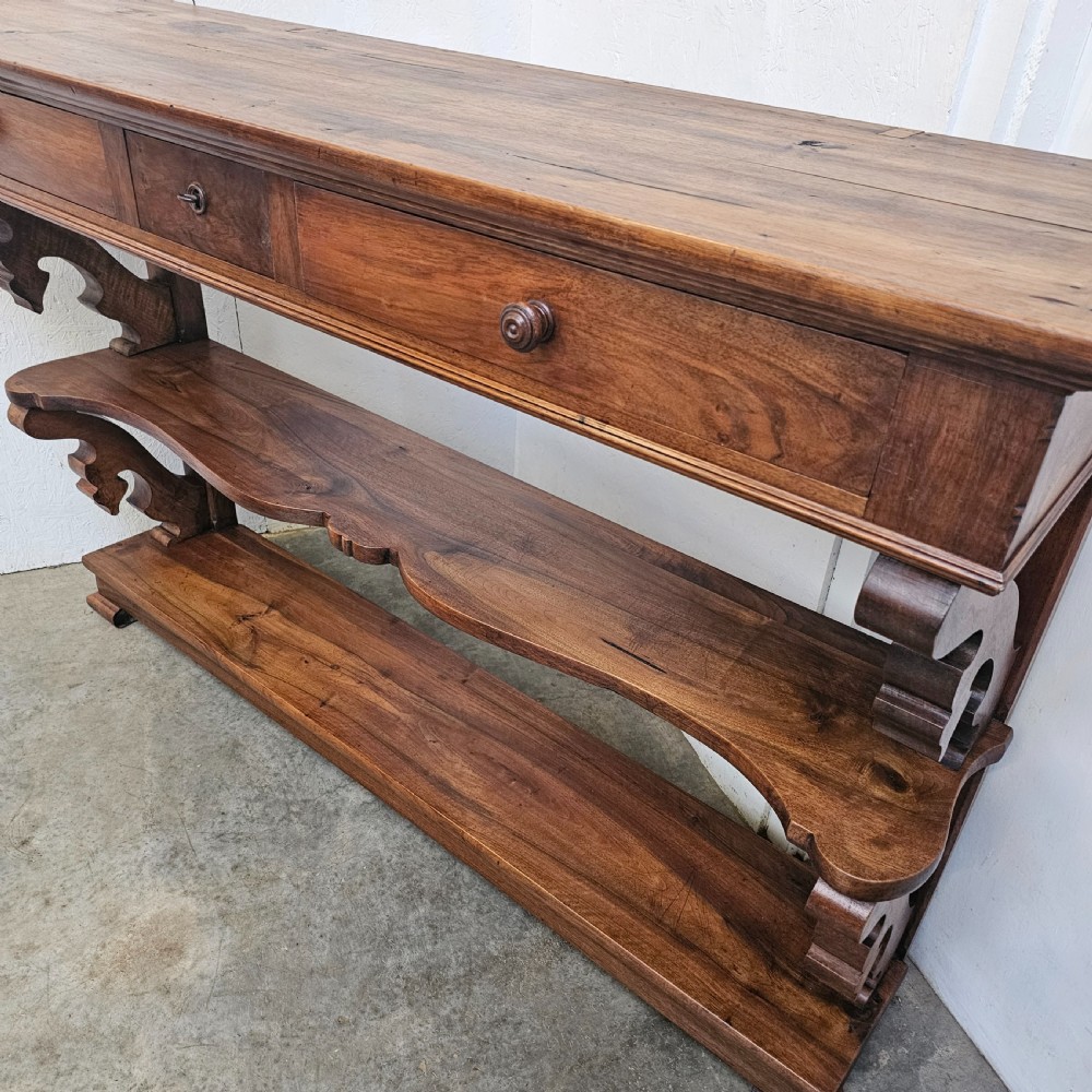 French Three-Tier Decorative Console Table View V