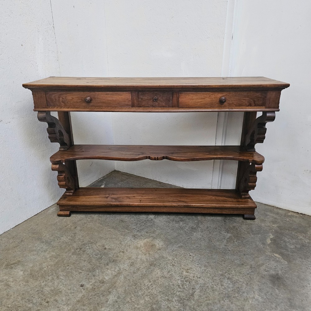 French Three-Tier Decorative Console Table