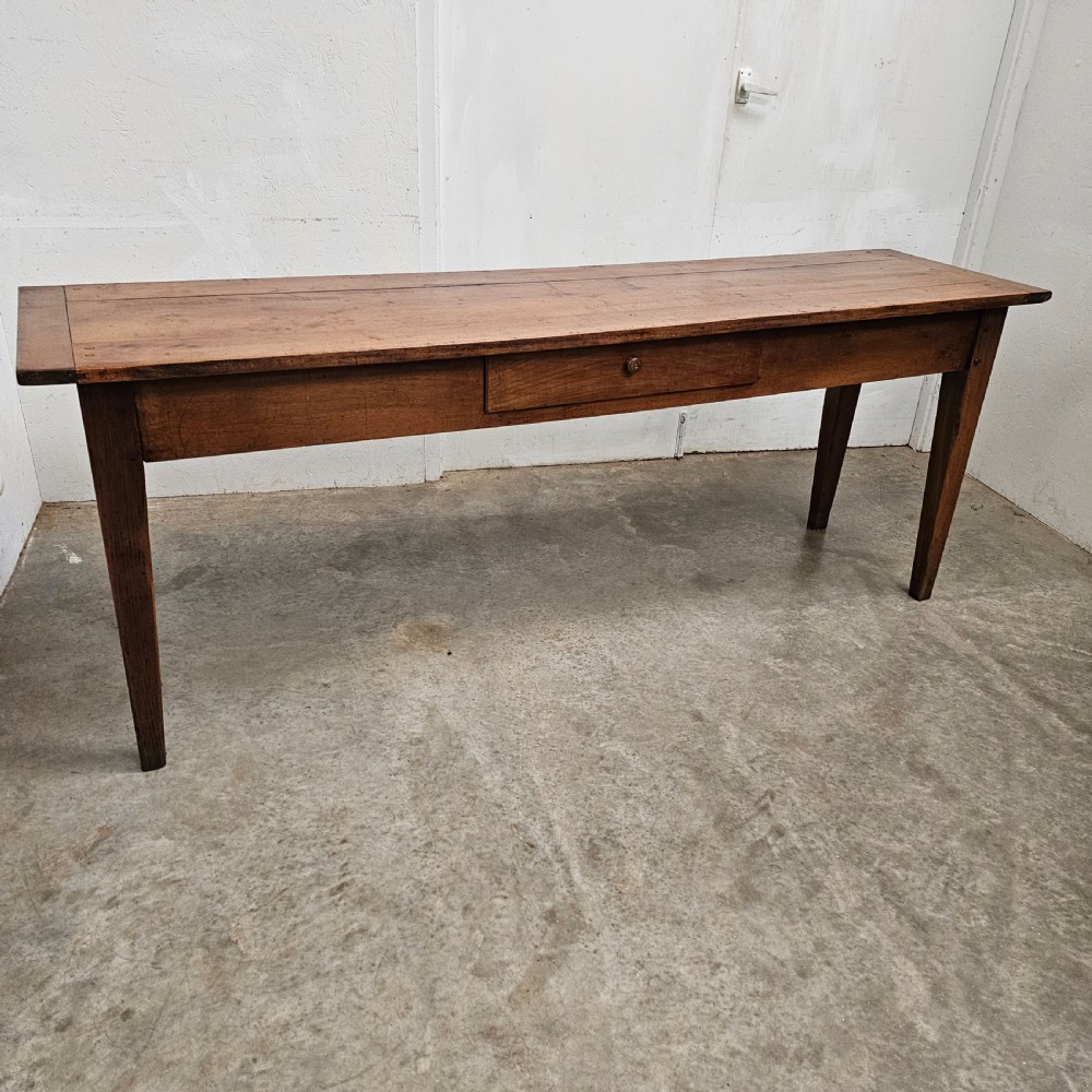 French Fruitwood Console Table With Drawer View III