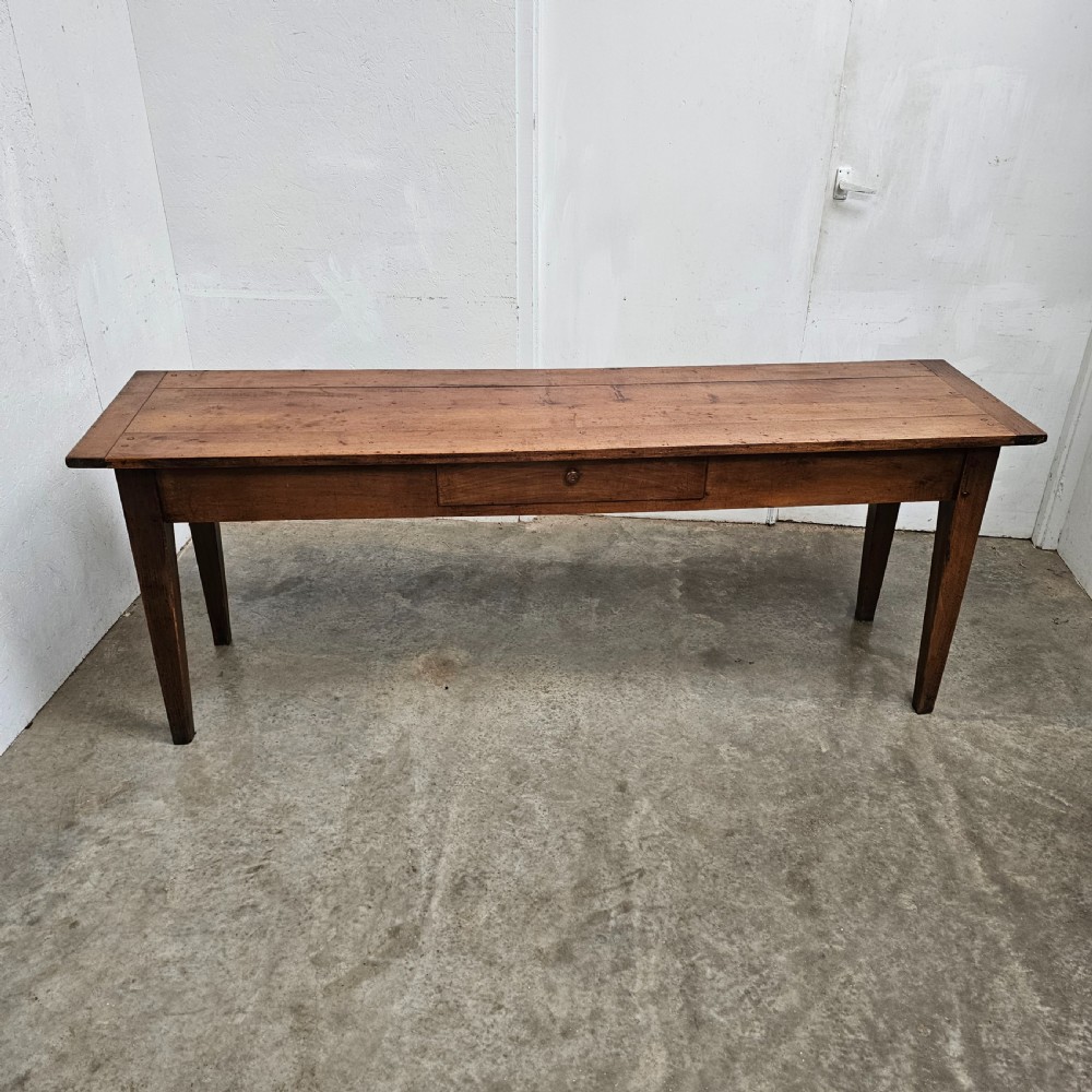 French Fruitwood Console Table With Drawer View V