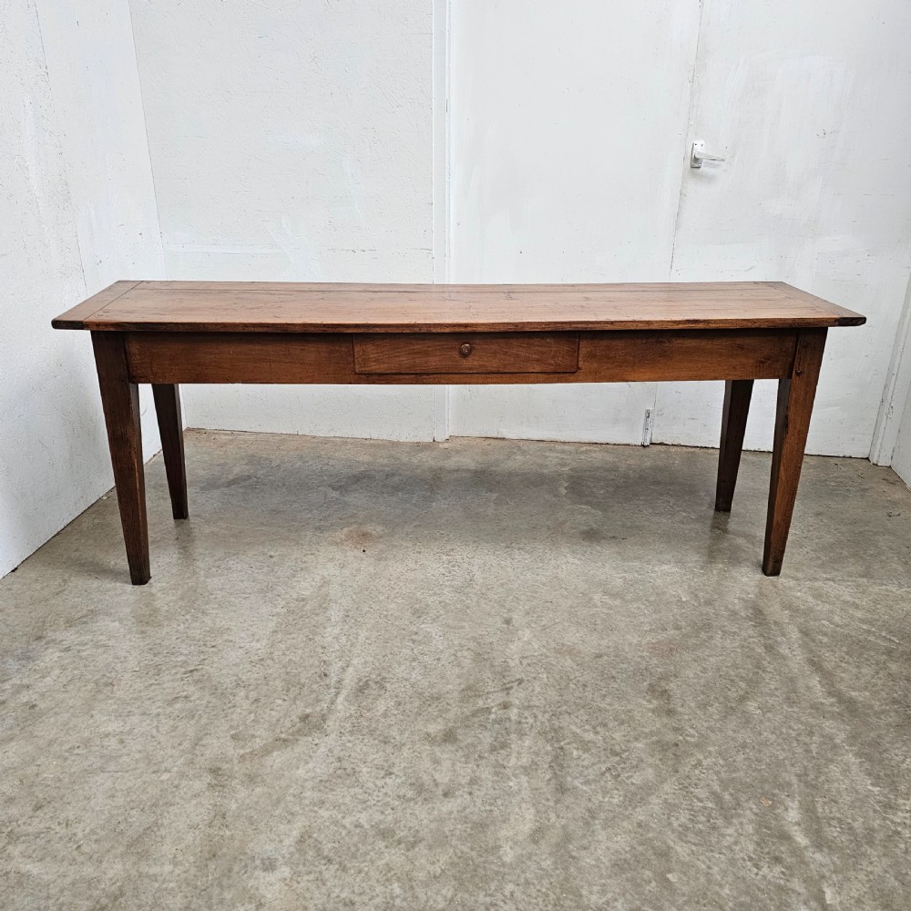 French Fruitwood Console Table With Drawer